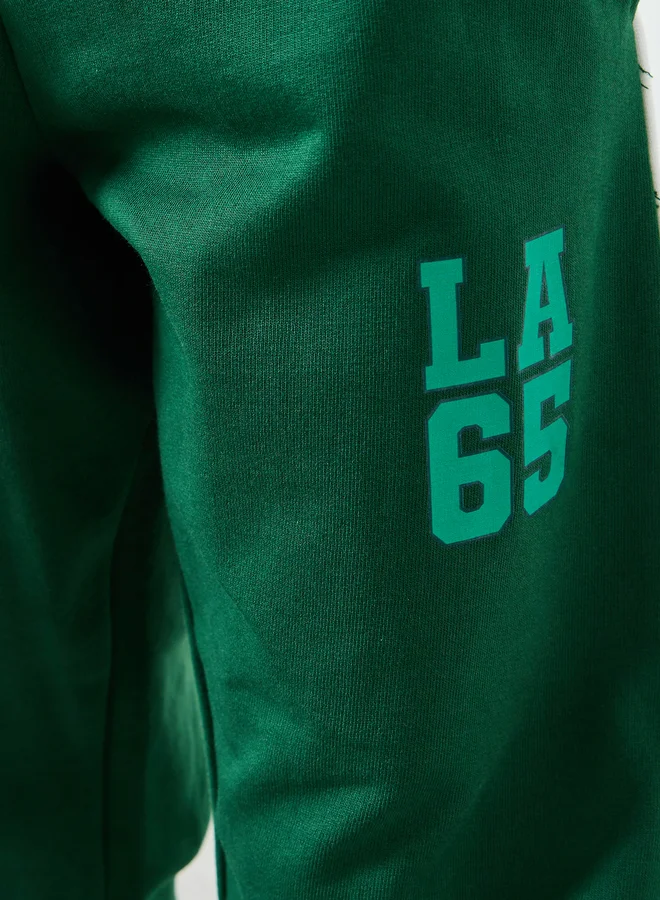 Styli Kids Green Cotton Joggers